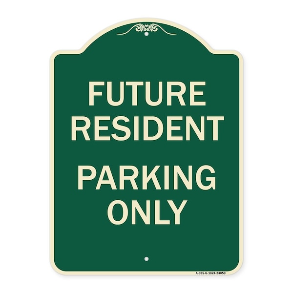 Signmission Reserved Parking Future Resident Parking Heavy-Gauge Aluminum Sign, 24" x 18", G-1824-23050 A-DES-G-1824-23050 - main